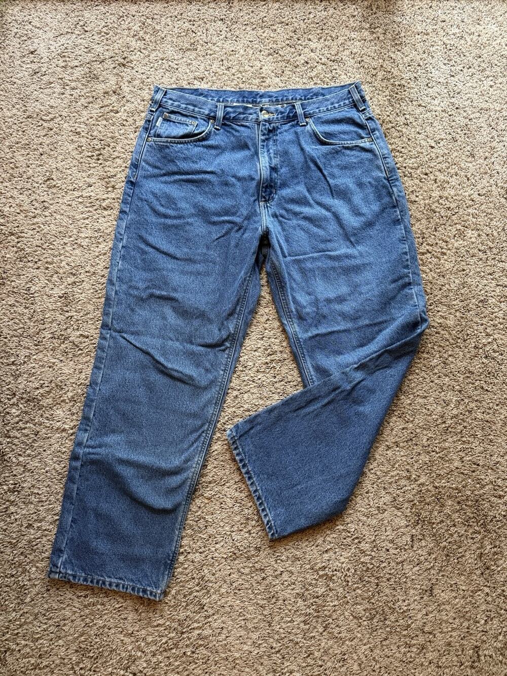 Carhartt Men's Vintage Jeans with a plaid lining 38/30